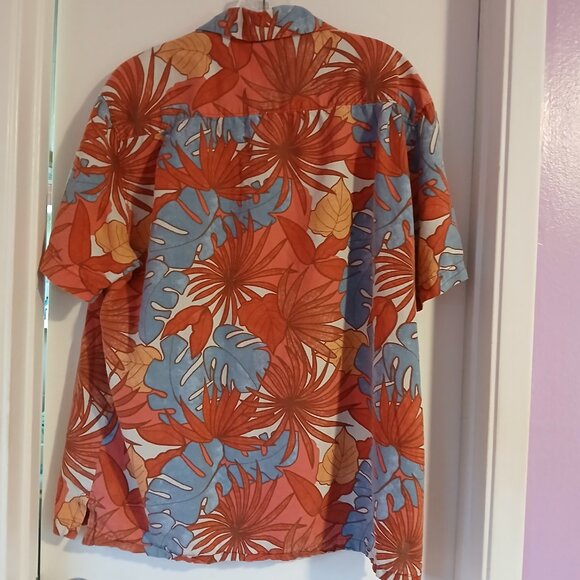 Tommy Bahama Men's Short Sleeve Tropical Print Button Down SZ L - Picture 6 of 8